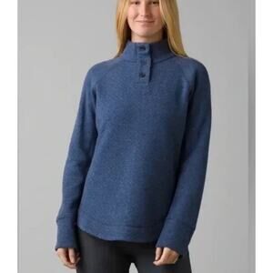 prAna Frozen Falls Sweater in Dark Sky Small NEW without tags